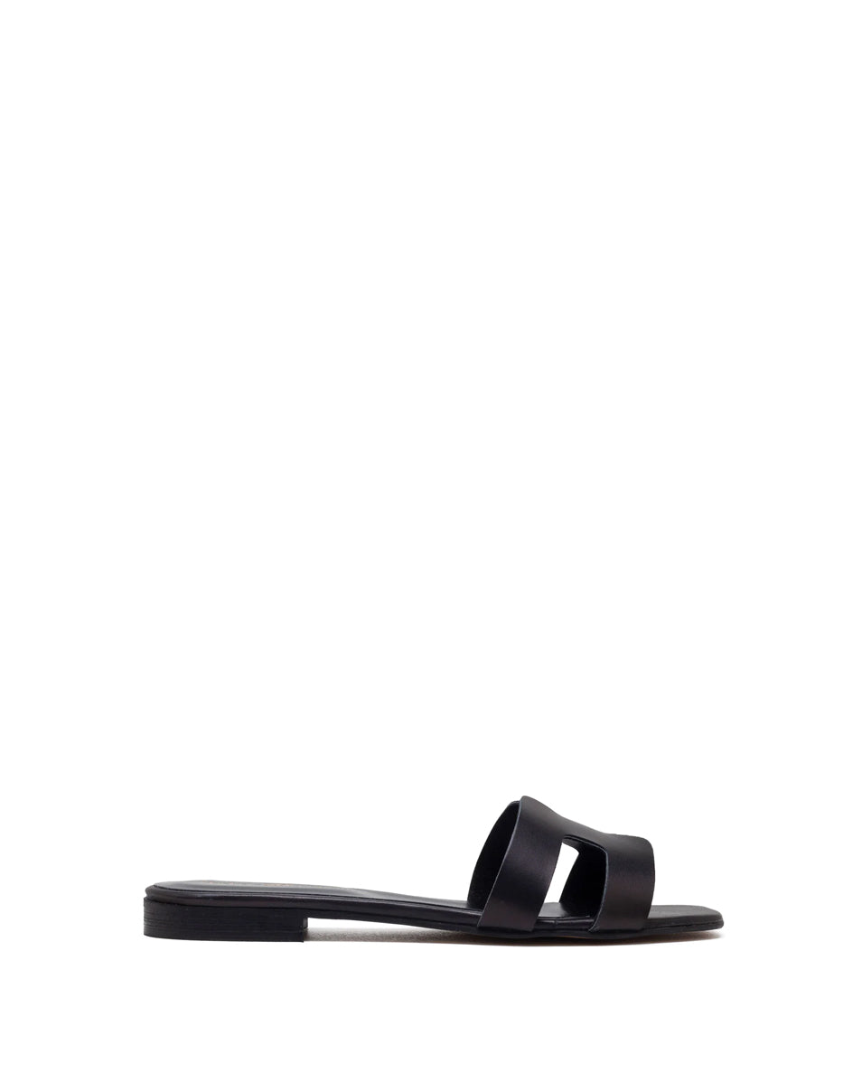 Creta H Slide - Leather Black by Michele Lopriore | 25 South Boutiques