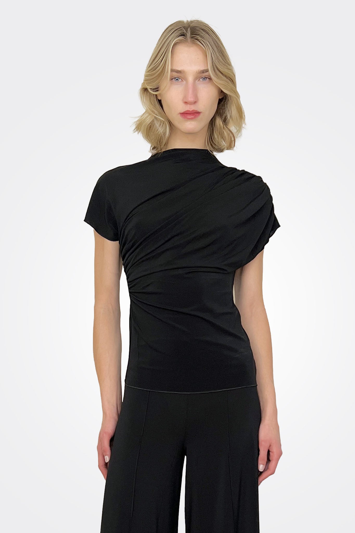 Dotta Crepe Blouse - Black by Chiara Boni | 25 South Boutiques
