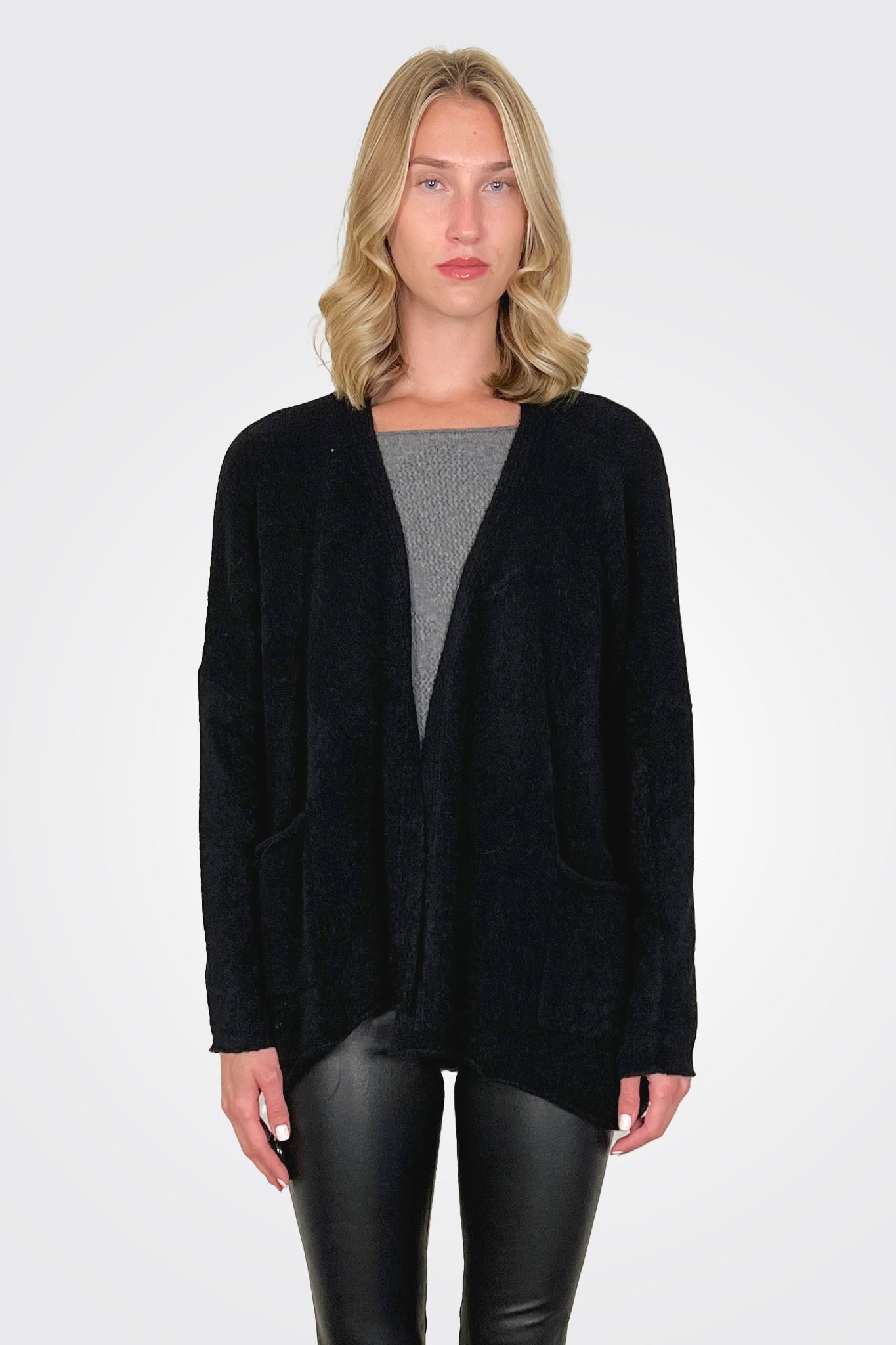 Oversize Cardigan - Black by Rundholz | 25 South Boutiques