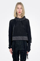 Quilt Detail Knit Sweater - Black by Rundholz | 25 South Boutiques