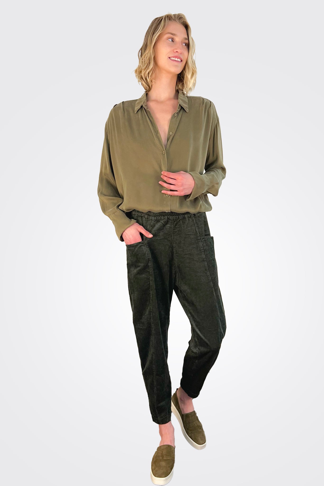 Blouse - Khaki by Tandem — view 3