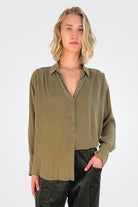 Blouse - Khaki by Tandem | 25 South Boutiques