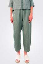 Linen Elastic Waist Trousers - Octanium by Transit Par-Such — view 3