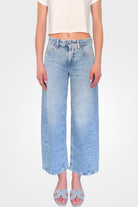 Oria O Shape Cropped Jeans - Salty Superbleached by Cambio — alternate view