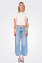 Oria O Shape Cropped Jeans - Salty Superbleached by Cambio | 25 South Boutiques