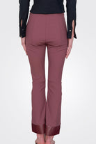 Olga Cropped Flare Pant - Bourdeaux by Elaine Kim — view 3