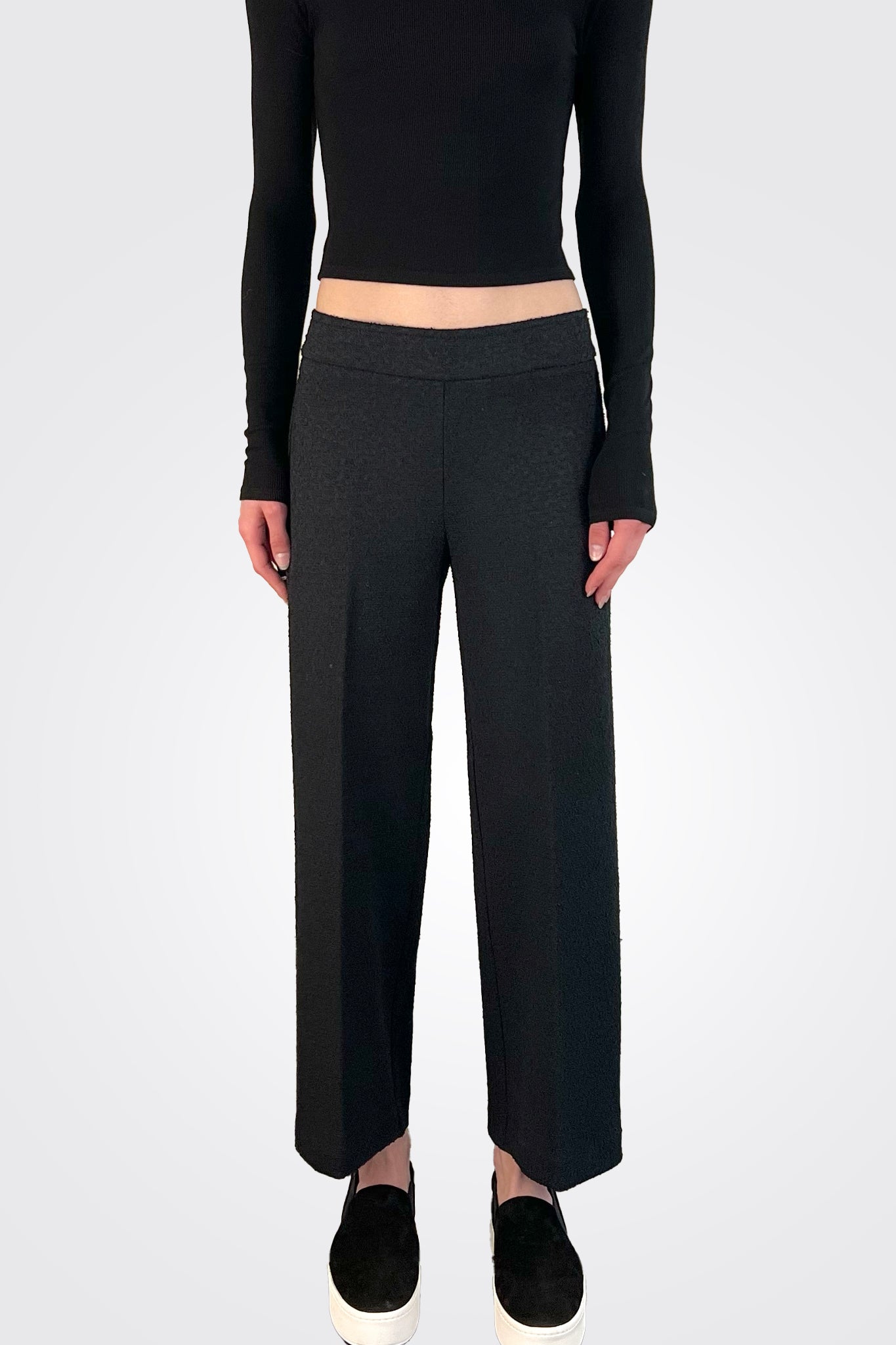 Alex Boucle Pant - Black by Avenue Montaigne — view 5