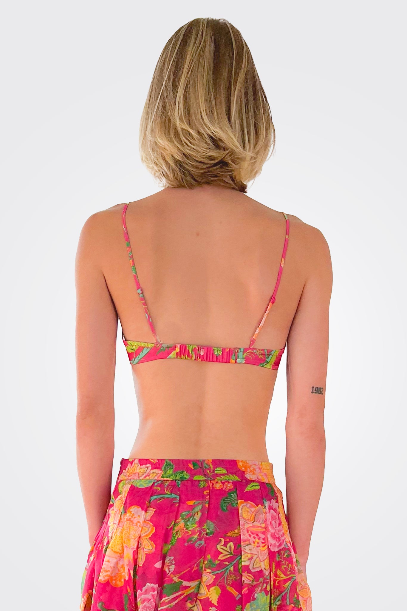 Chloe Bralette - Fuchsia Pink by Rococo Sand — alternate view