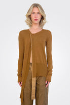 Asymmetrical Cardigan - Bark by Serie Numerica | 25 South Boutiques
