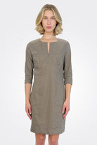 Sleeve Sheath Dress - Brown by Sarah Pacini — alternate view