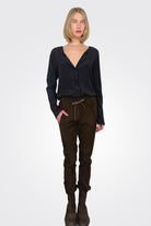 Suede Pants - Brown by Kristensen — alternate view
