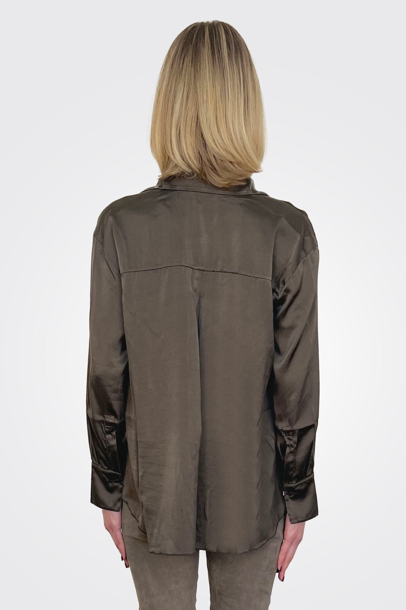 Silk Blouse - Brown by Tandem — alternate view
