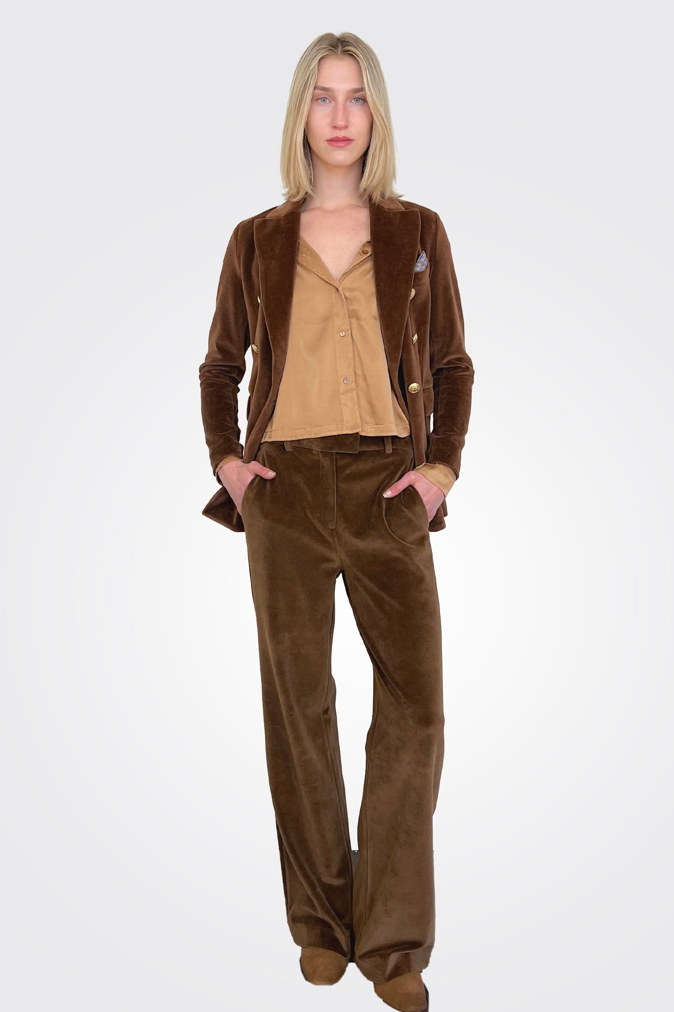 Wide Leg Pants - Argan Brown by Circolo | 25 South Boutiques