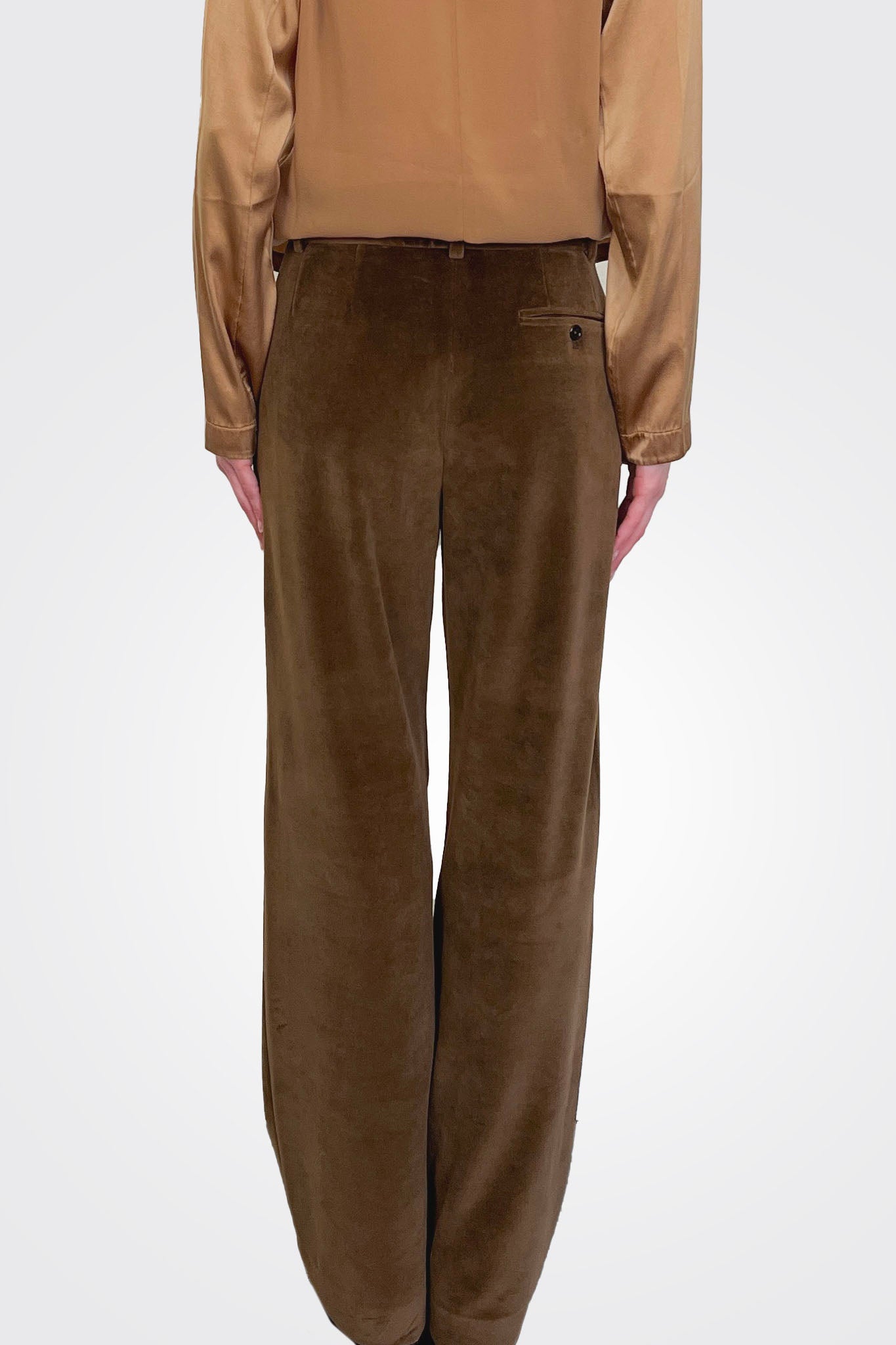 Wide Leg Pants - Argan Brown by Circolo — alternate view