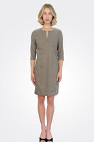 Sleeve Sheath Dress - Brown by Sarah Pacini | 25 South Boutiques
