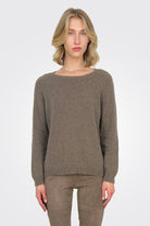 Wide Crew Neck Sweater - Brown by Private 0204 | 25 South Boutiques