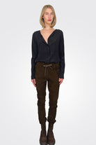 Suede Pants - Brown by Kristensen | 25 South Boutiques
