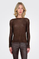 Reversible Cashmere Light Pullover - Brown Black by Avant Toi | 25 South Boutiques