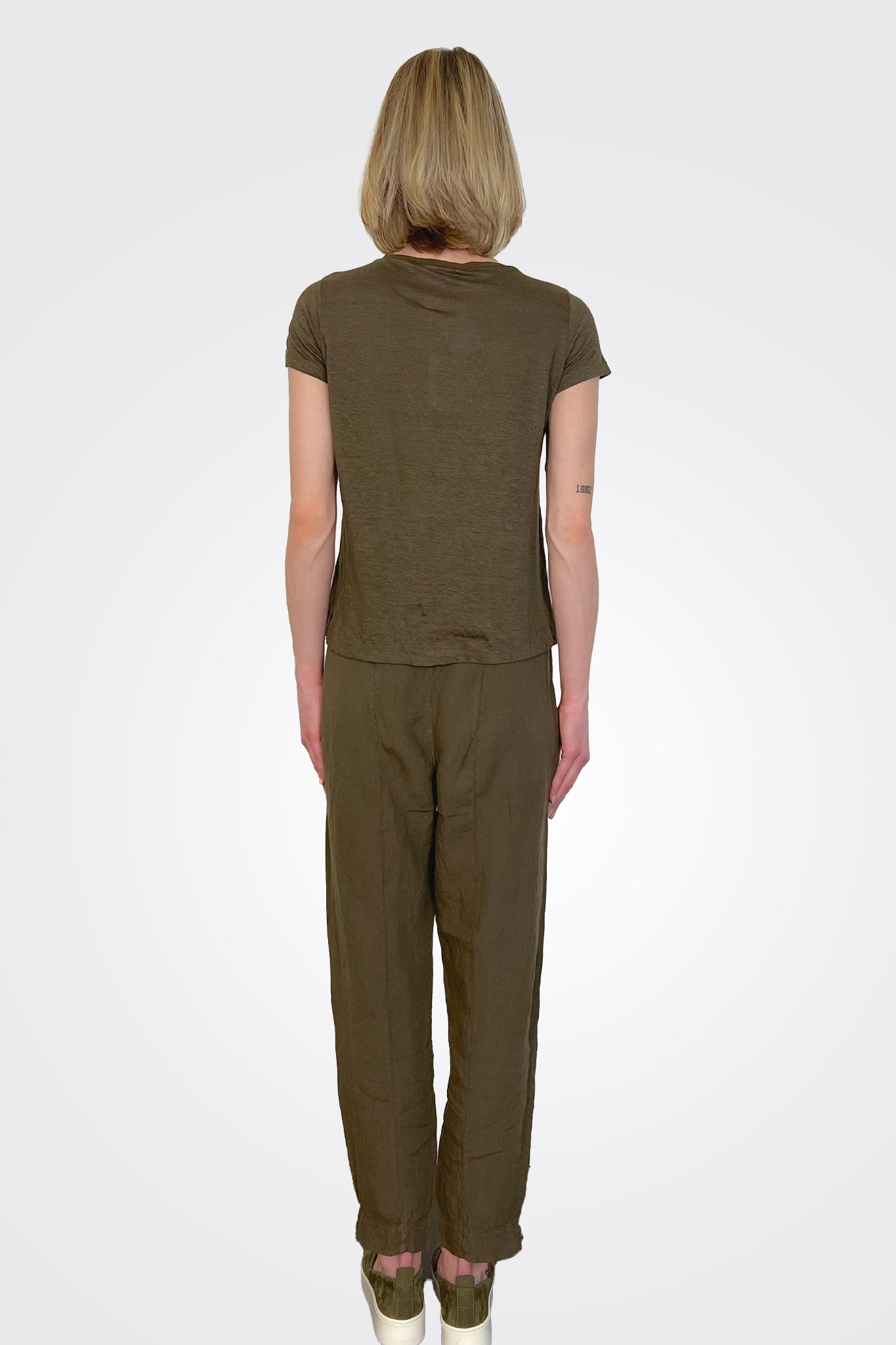 Linen Pocket Pants - Brown by Transit Par-Such — view 3