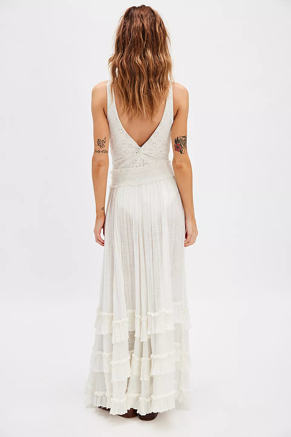 Brynn Maxi Skirt - White by Free People — view 3