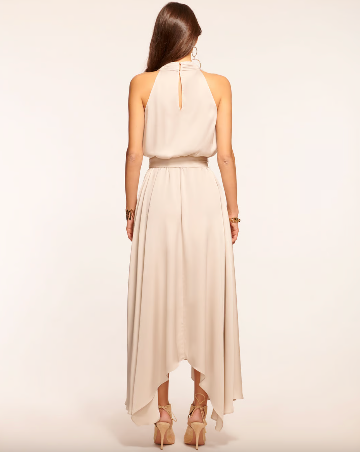 Brynne V Neck Belted Dress - Sandstone by Ramy Brook — view 3