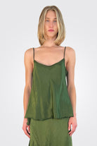 Loose Cami - Utility Green by Brazeau Tricot — alternate view