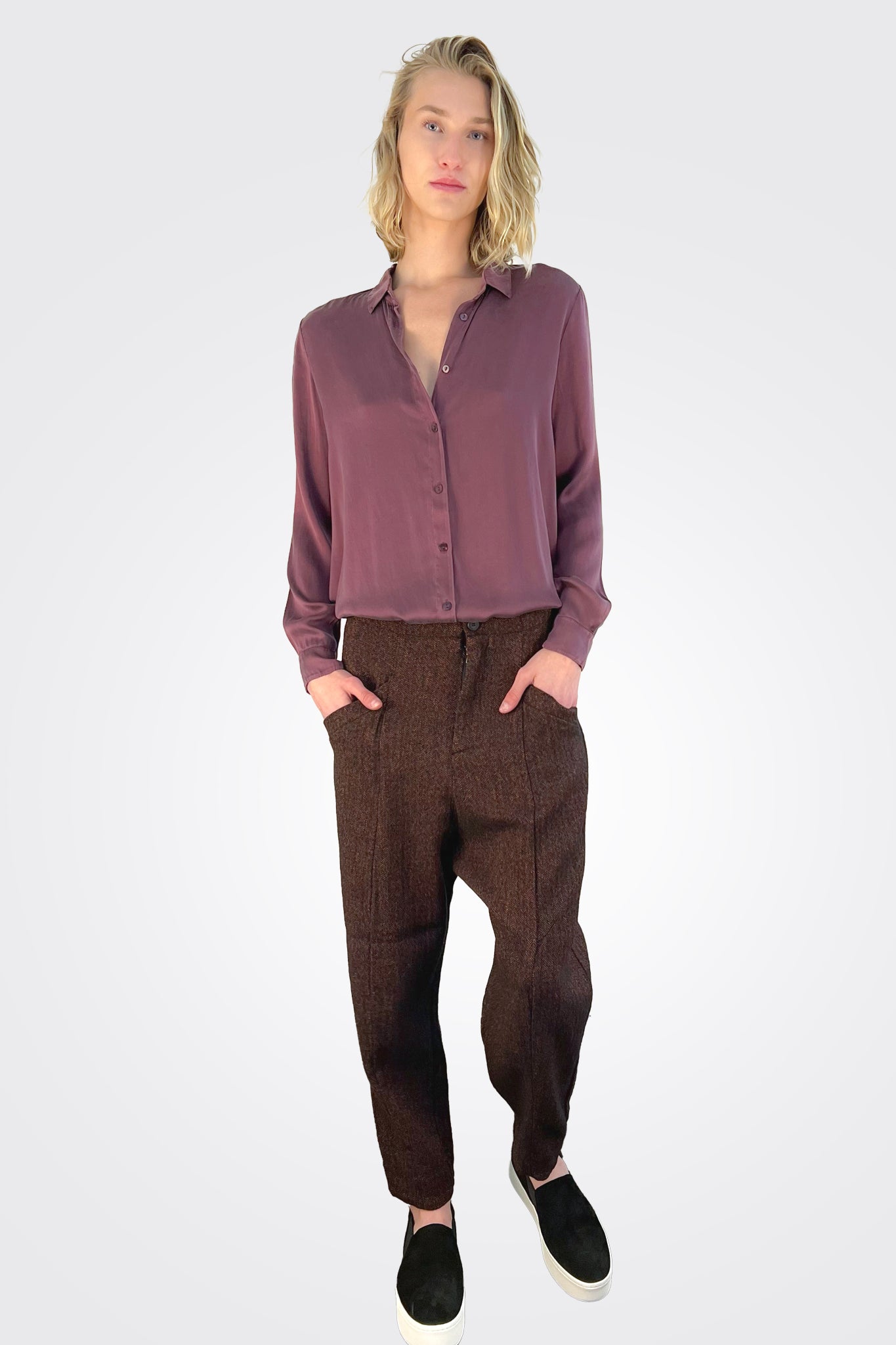 Straight Trousers - Cherry by Transit Par-Such | 25 South Boutiques