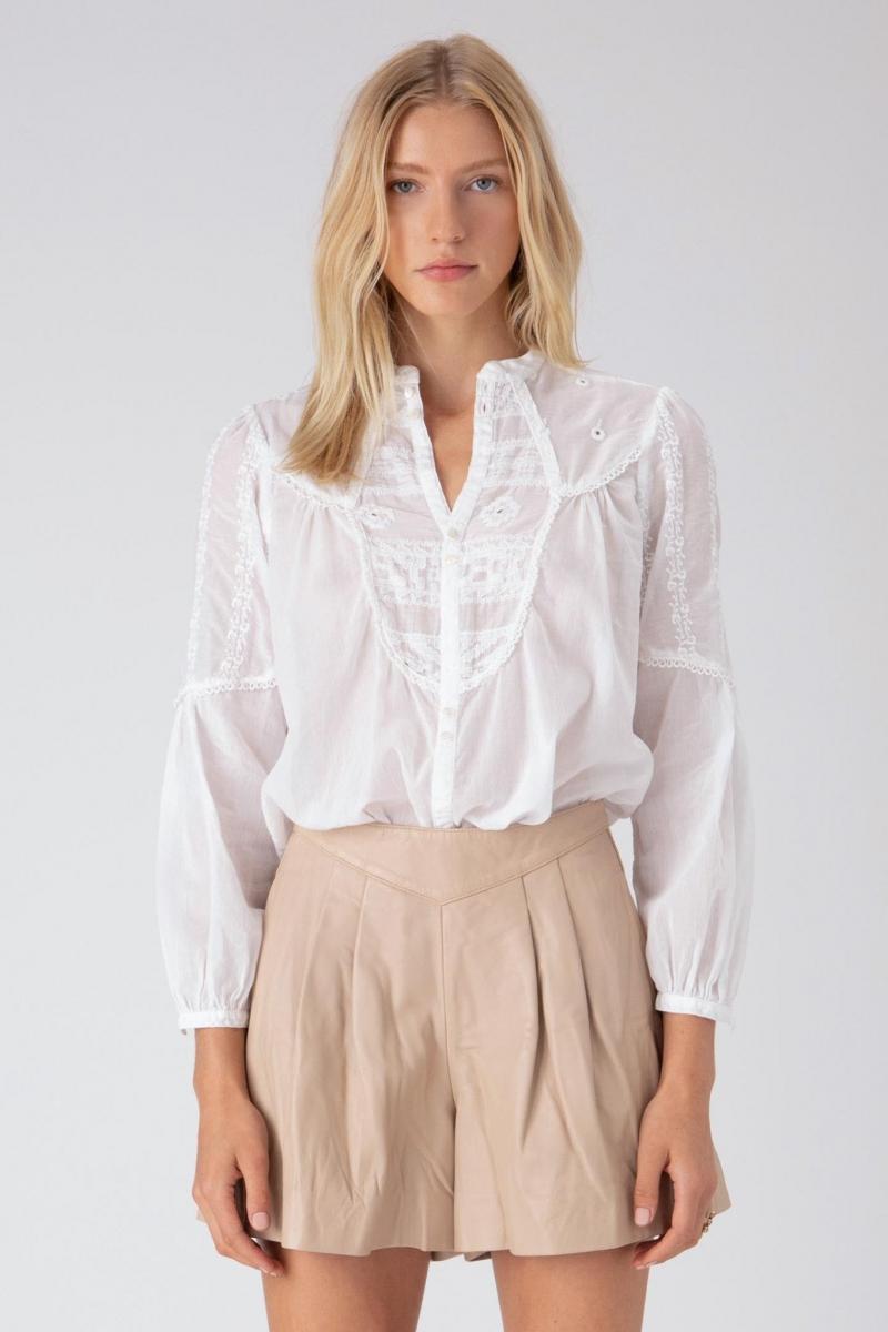 Athena Blouse - White by Burning Torch | 25 South Boutiques