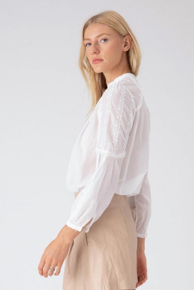 Athena Blouse - White by Burning Torch — view 3
