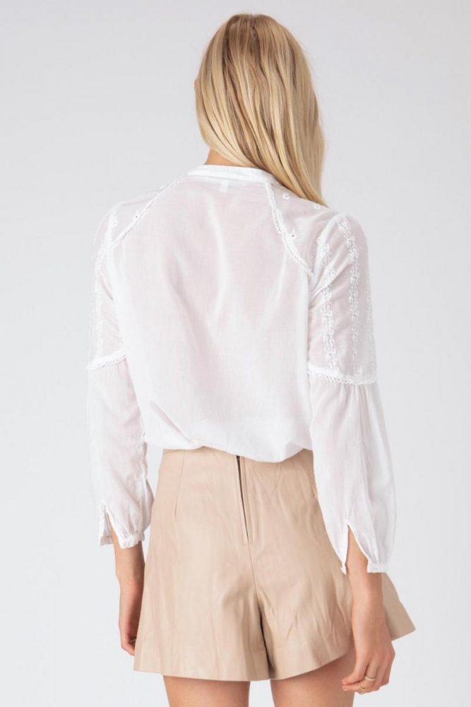 Athena Blouse - White by Burning Torch — view 4