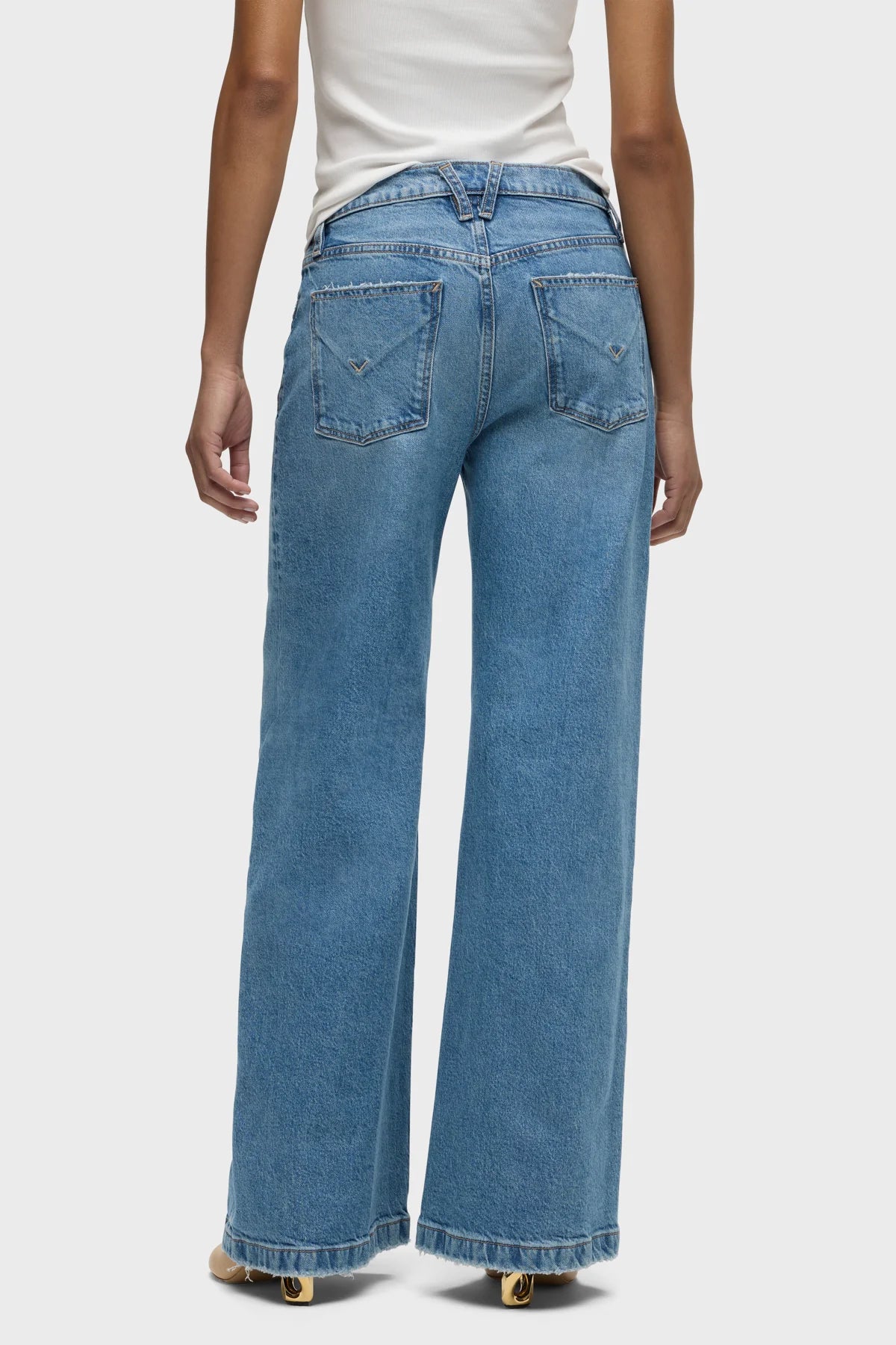 Jodie Loose Fit Wide Leg Jean - Goddess by Hudson — view 4