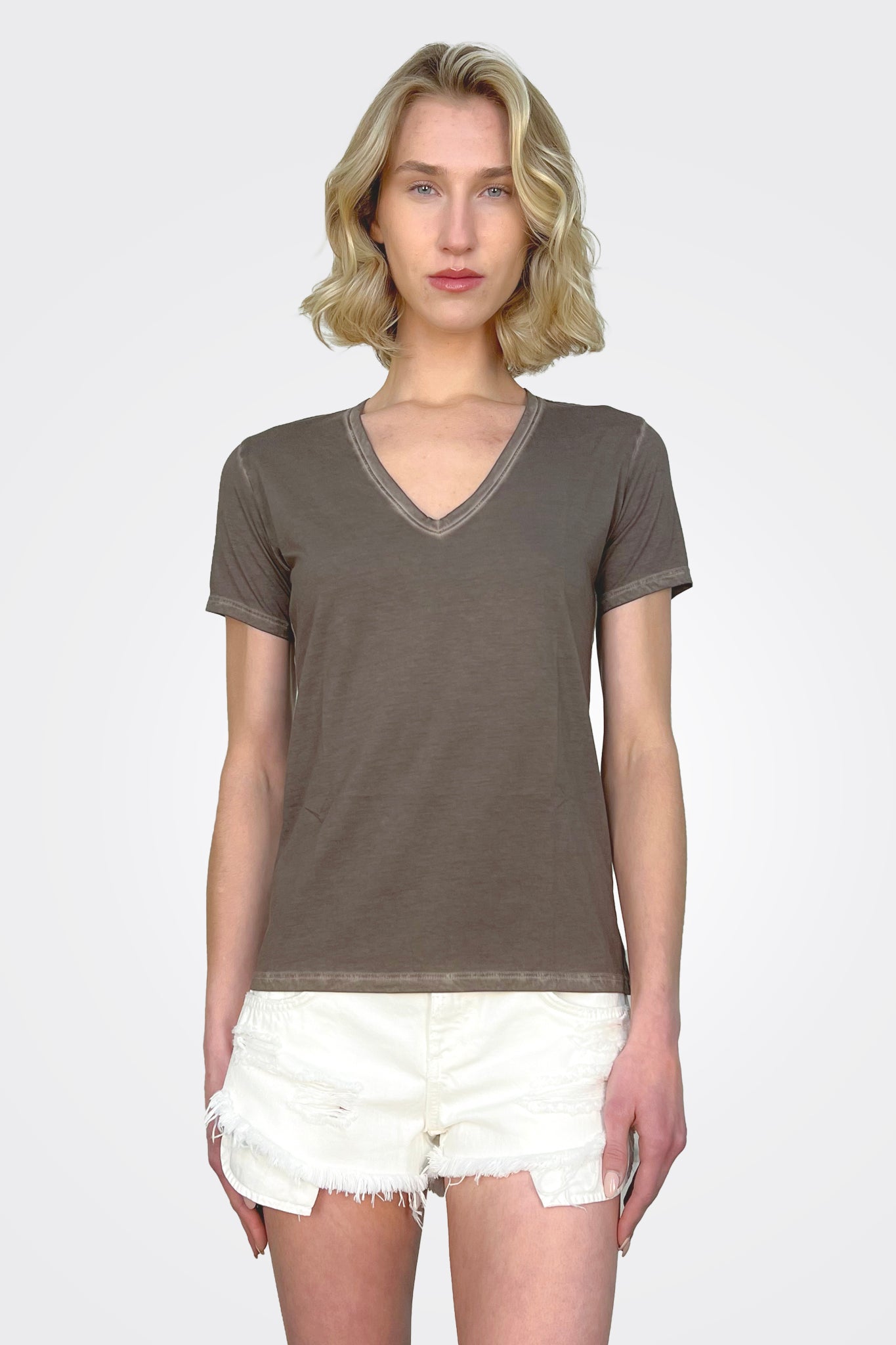 Romy Delave T-Shirt - Cacao by Anonym | 25 South Boutiques