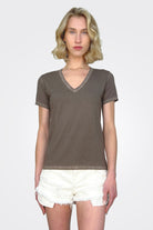 Romy Delave T-Shirt - Cacao by Anonym | 25 South Boutiques
