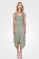 Linen Magic Dress - Cactus Wash by Inizio | 25 South Boutiques