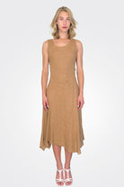 Linen Asym Dress - Cafe by Inizio | 25 South Boutiques