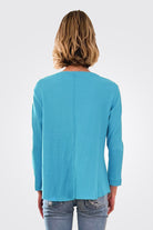 Lara Top - Blue Atoll by Caite — alternate view