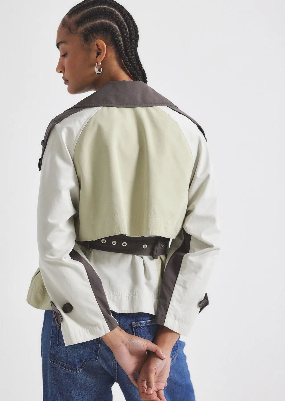 Ines Cropped Trench Jacket - Calico Multi by Derek Lam — alternate view