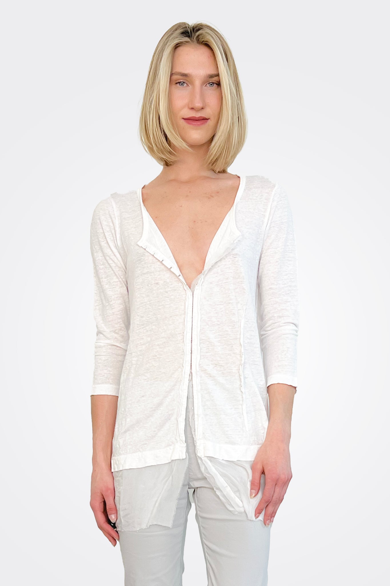 Full Closure Neck Tee - Callas by Rundholz — alternate view