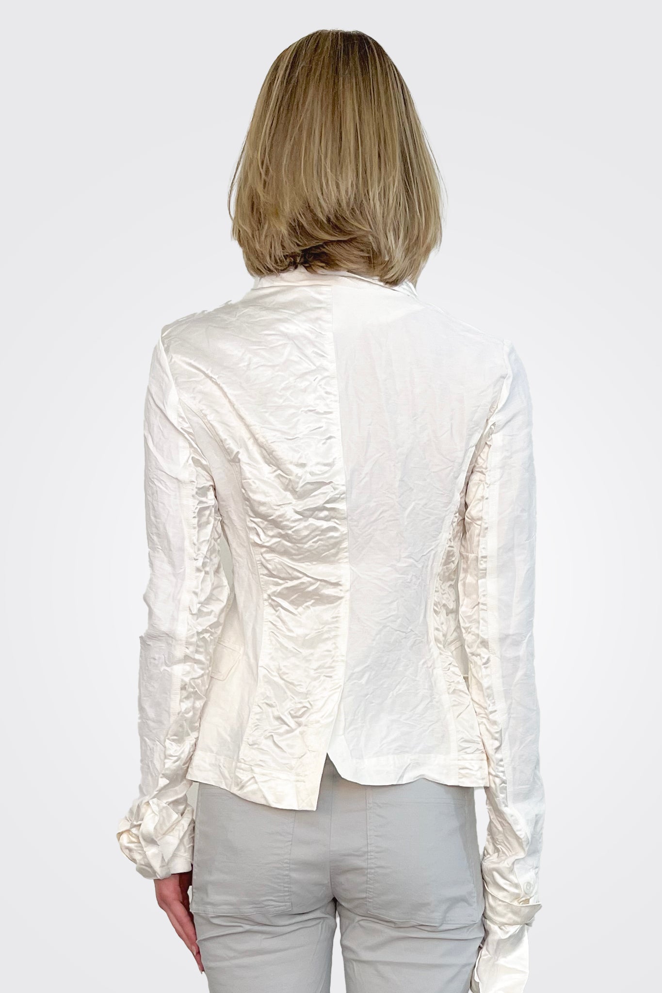 Silk Crinkled Jacket - Callas by Rundholz — alternate view