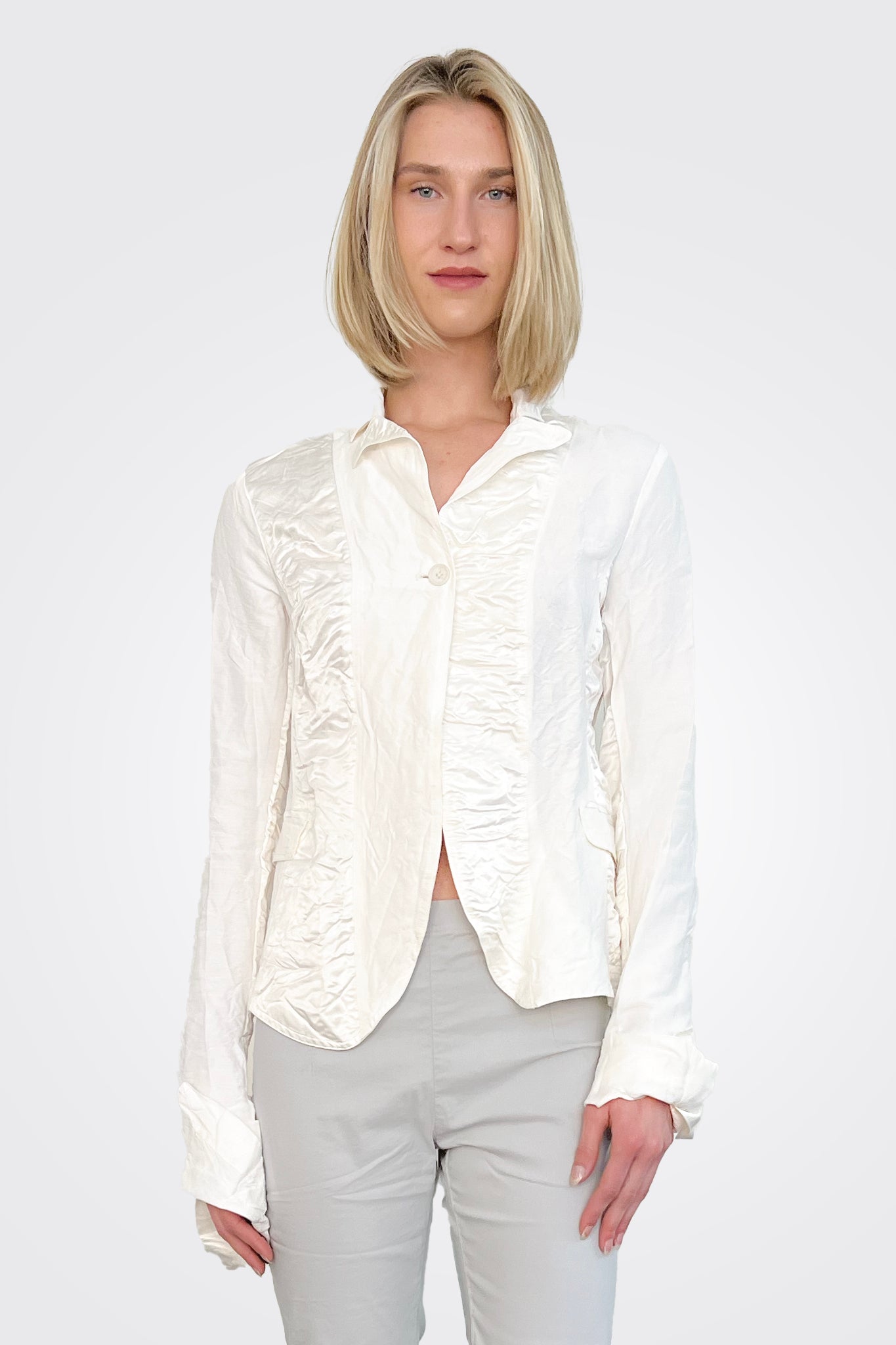 Silk Crinkled Jacket - Callas by Rundholz | 25 South Boutiques