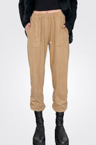 Tie Waist Trouser - Camel by Purotatto — view 3