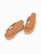 Belisa Wedge Sandal - Camel by Equitare — alternate view
