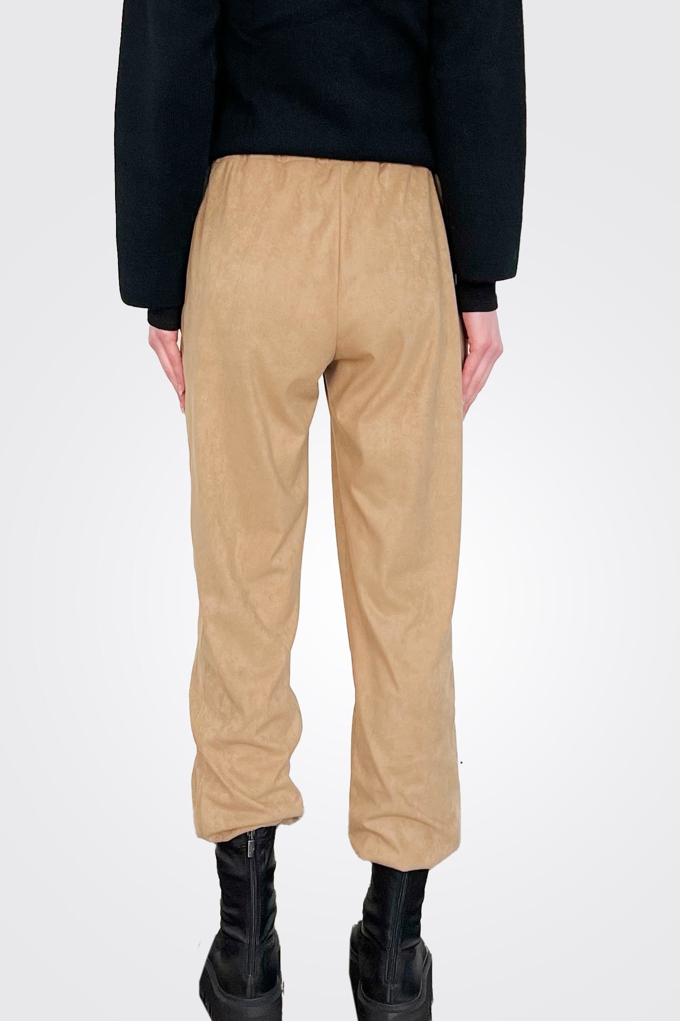 Tie Waist Trouser - Camel by Purotatto — view 4