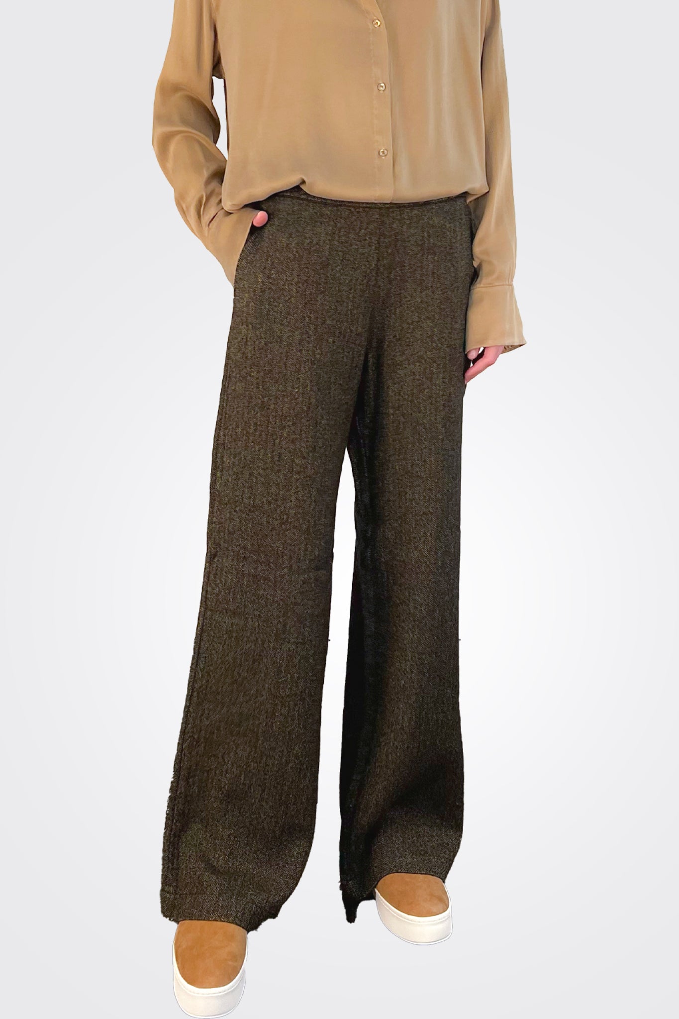 Flare Trousers - Camel by Transit Par-Such — alternate view