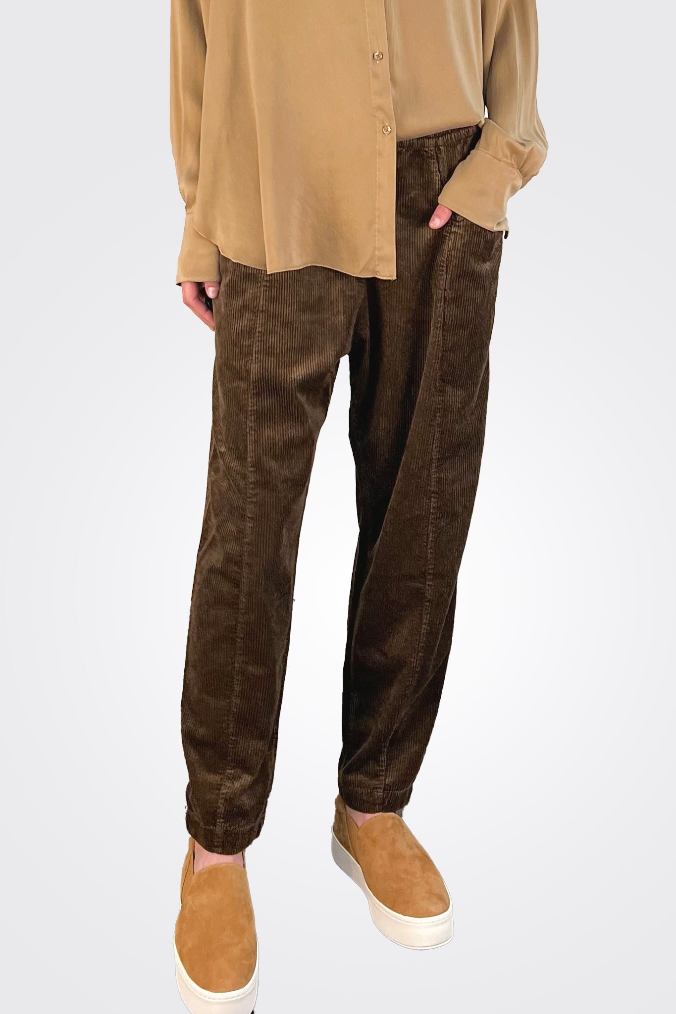 Corduroy Trousers - Chocolate by Transit Par-Such — alternate view