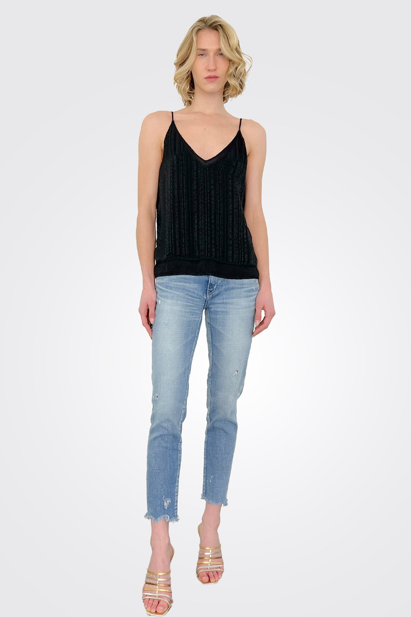 Cami Tank - Black by Burning Torch — view 3