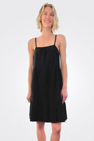 Cami Tiered Dress - Black by Bobi — alternate view