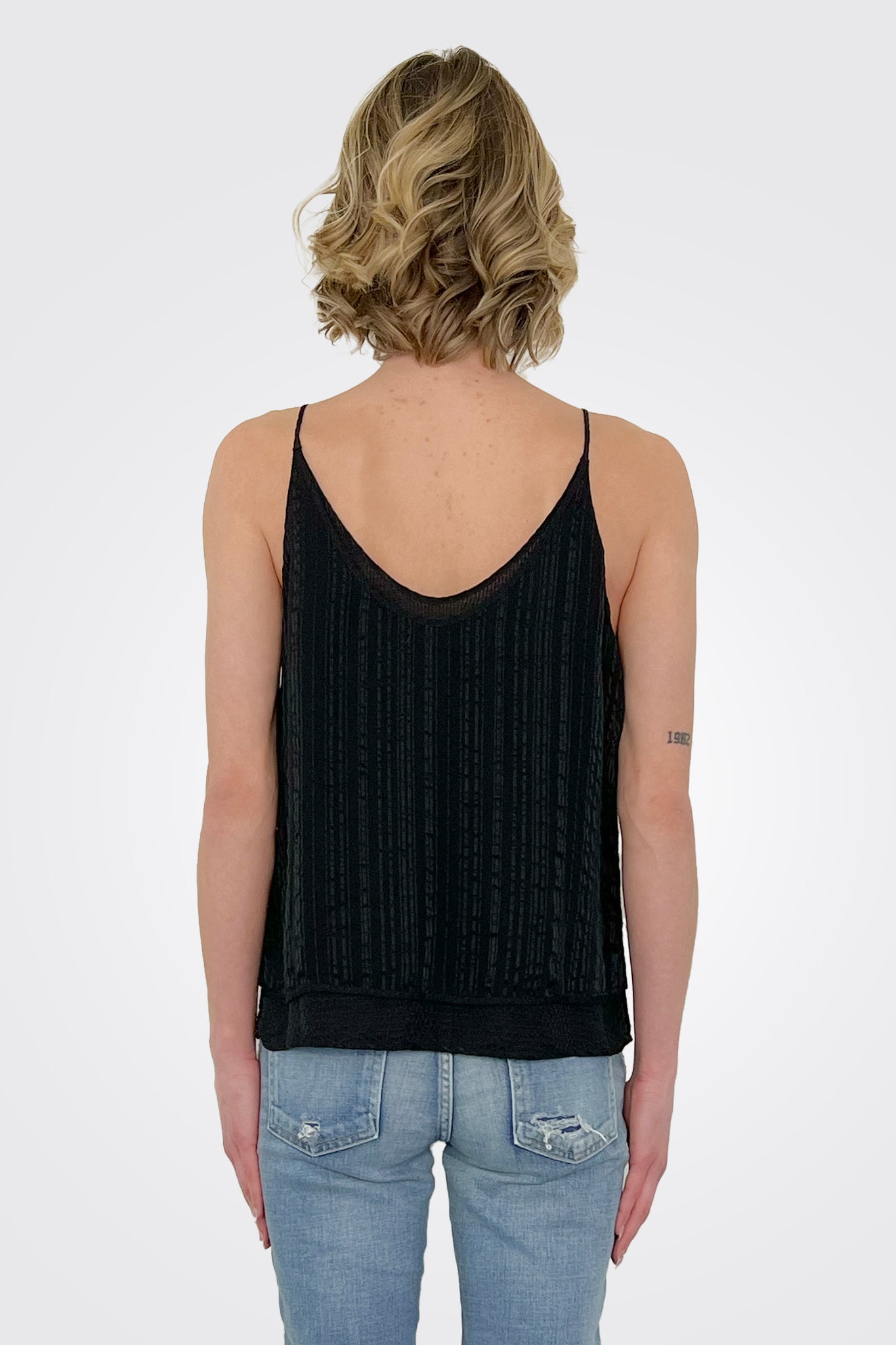 Cami Tank - Black by Burning Torch — alternate view