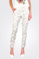 Shely Pants - White Shiny Camo by Bevy Flog — alternate view