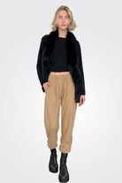 Tie Waist Trouser - Camel by Purotatto — alternate view